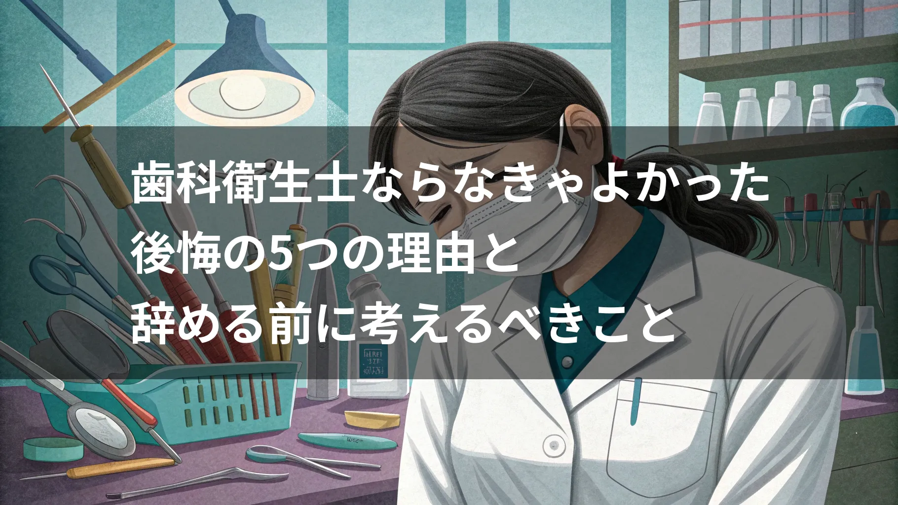 歯科衛生士ならなきゃよかった｜後悔の5つの理由と辞める前に考えるべきこと