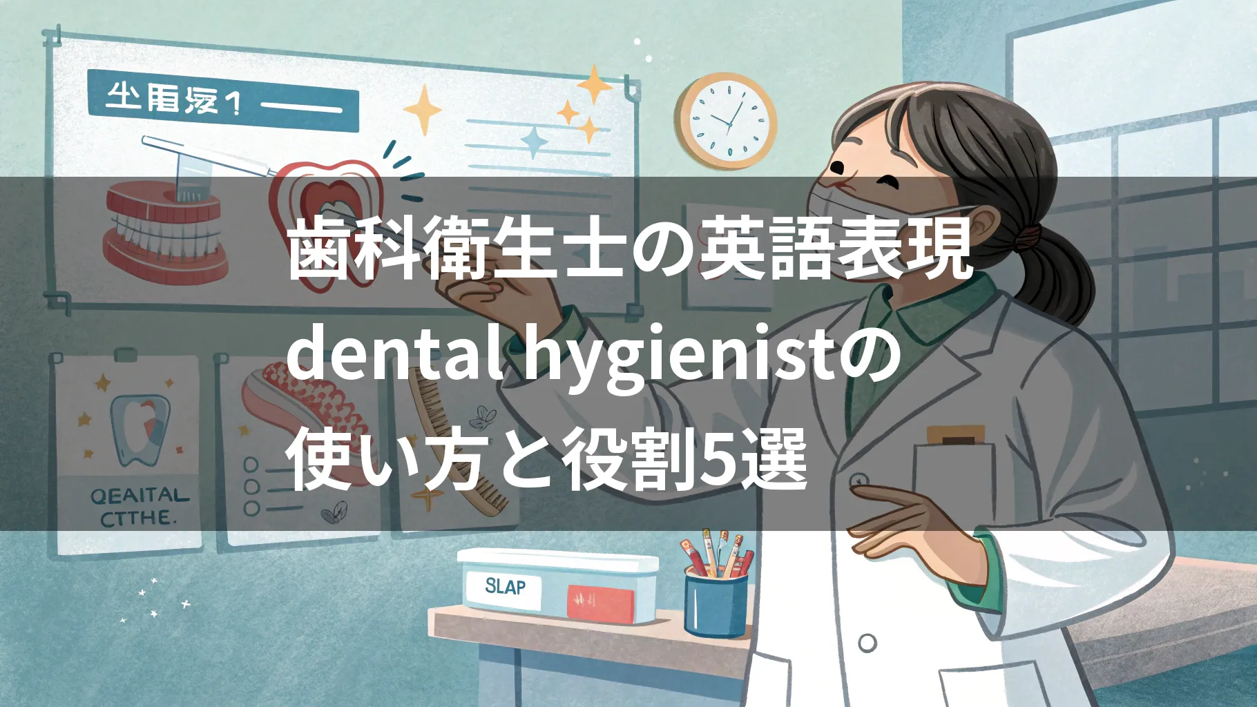 歯科衛生士の英語表現｜dental hygienistの使い方と役割5選