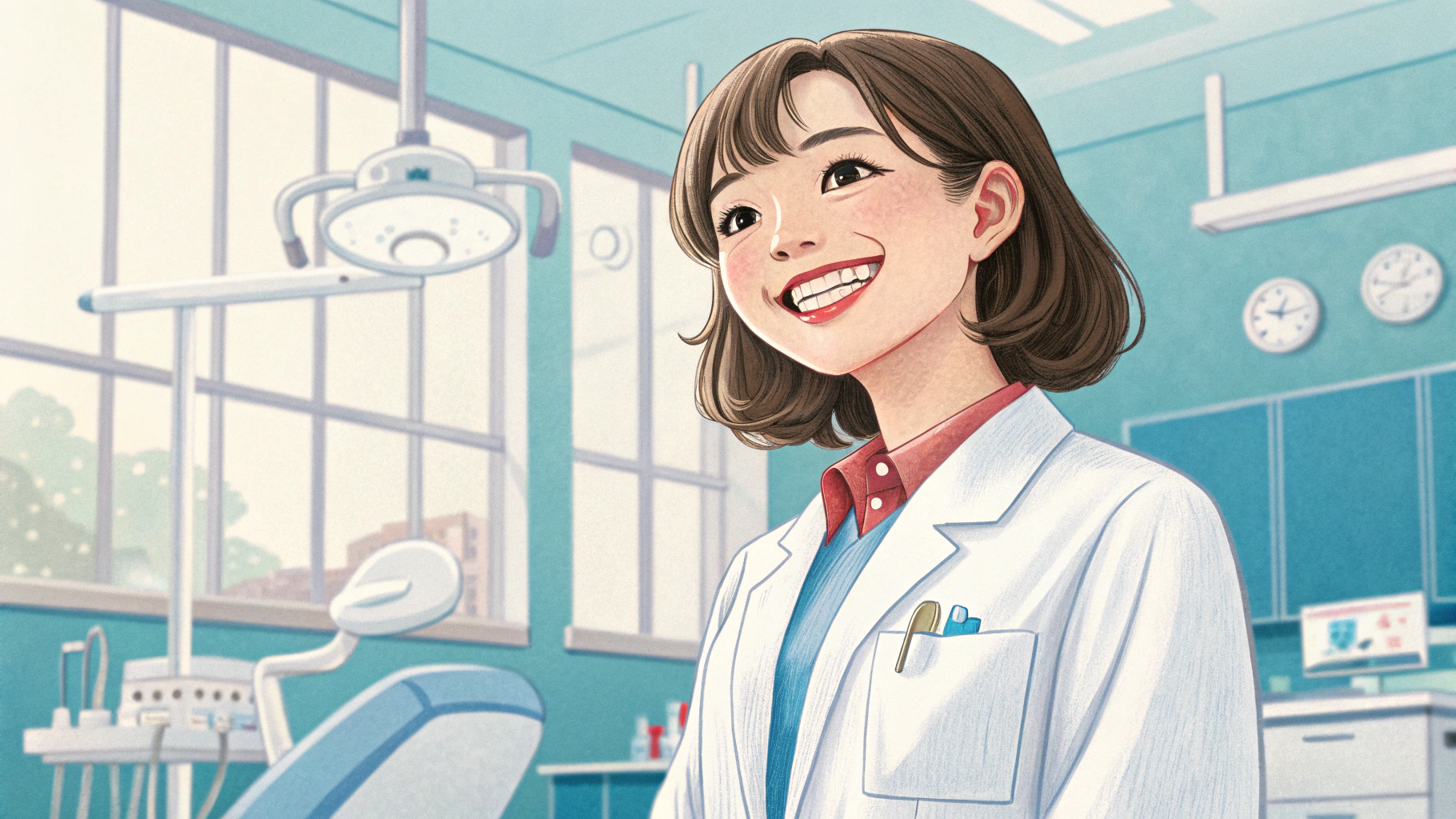 笑顔の歯科衛生士